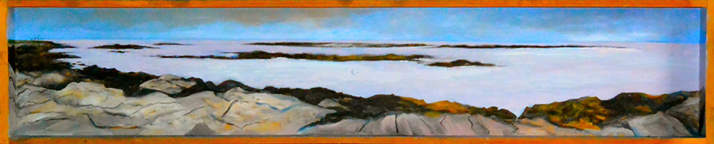 Christy Bergland Wooden And Acrylic Box Series, East Point and Ocean Ave Panorama