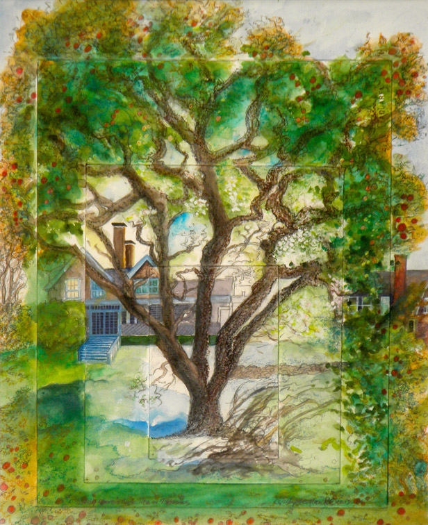 Christy Moore Millet's Apple Tree in 4 Seasons #1