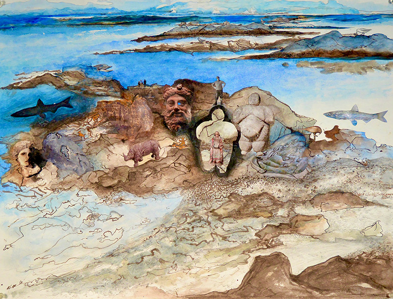 Christy Bergland Collaboratives Series, Mining the Rocks at Biddeford Pool, Maine #13