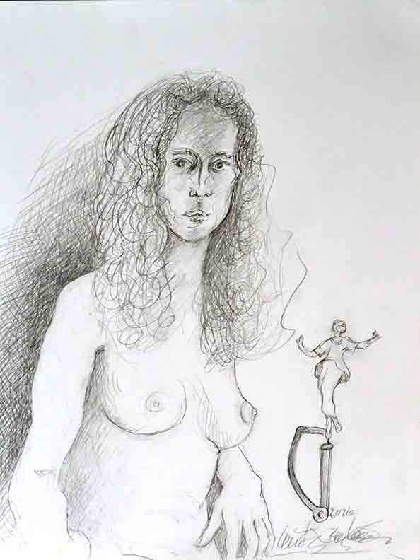 Christy Bergland figure drawings, Portrait